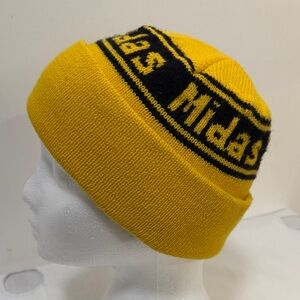 Midas. Yellow and Black Men's Beanie